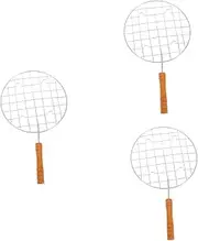 VANZACK 3pcs BBQ Fence Line Net Grilling Net Heavy-Duty Door Plugs Hanging Rope Swing Outdoor Grilling Net Fitness Swing Barbecue Grilling Net Swing Hammock BBQ Nets Silver Stainless Steel