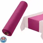 Disposable Table Runner for Dining Table, 16" 20-Pack Linen-Like Fuchsia Pape