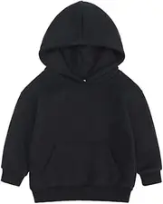 [OPAWO] Kids Hoodie Boys Girls Plain Fleece Hoodie Unisex Childrens Hooded Sweatshirt Pullover Hoody Kids Age 4-13 Years
