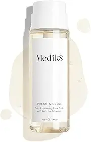 [Medik8] Press & Glow - Daily PHA Exfoliating Facial Toner - with Gluconolactone & Prickly Pear - Smooths Skin Surface & Boosts Skin Radiance - All Skin Types, Including Sensitive Skin
