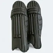 Professional Cricket Batting Pads, Adult Size, Black, Padded Protection