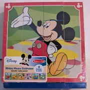NEW Melissa & Doug Disney Mickey Mouse Clubhouse Wooden Cube 6 sides/puzzles