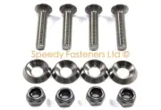 Tony Kart OTK Stainless Track Rod End Washer Bolts Kit Kosmic Alonso 401 950