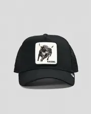 [Goorin Bros] Goorin Bros Men's Rager Trucker Cap in Black One Size Black