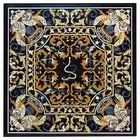 Black Marble Dining Table Top Antique Design Inlay Work Meeting Table for Office