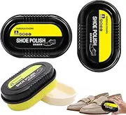 [Generic] Leather Shoe Polish Sponge - Leather Polish Sponge Brush,Soft Sponge Leather Care Tool for Work Area, Travel, Business Trip, Home