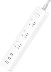 Xiao Mi Power Strip International Travel Powerboard with USB Ports (3 Outlet 3 USB (White))