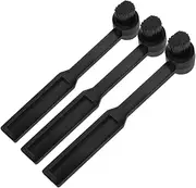 CHICAMPERA 3pcs Vinyl Record Cleaning Brush with Stylus Brush for Turntable Needle Static Black Needle Cleaner Tool for Vinyl Record Player Accessories Compact Hanging Design