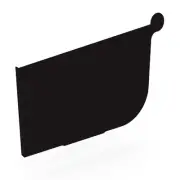 QLD NEW Stratco Quad Gutter 125 Stop End Ebony