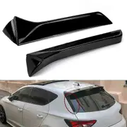 1 Pair Glossy Black Rear Window Side Car Spoiler Wing For Seat Leone 5F FR MK3 MK35 2013-2022 Styling Auto Canards Splitter