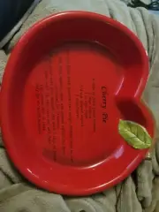 Harvest Cherry Pie Plate With Recipe