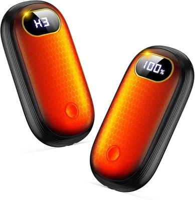 Hand Warmers Rechargeable, 14000mAh Electric Hand Warmer 2 Pack Dual-Sided