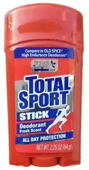 Total Sport Stick Deodorant Fresh Scent, 2.25 oz (Compare To Old Spice)
