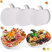 [Lingringdcy] 3 Pieces Pumpkin Fillable Cardboard for Charcuterie 12.6'' Fall Charcuterie Paper Box for Thanksgiving Fall Halloween Party Decorations Cupcake Candy Tray Gift Box