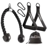 Tricep Rope Cable Machine Attachment,Triceps Pull Down Rope LAT Pulldown Atta...