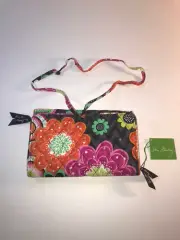 VERA BRADLEY NWT WALLET ZIGGY ZINNIA Floral Multi Colored Quilted Accent