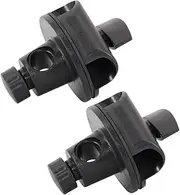 Hoement 2pcs Adjustable Microphone Clips Durable Arm Clamp Buckles for Live Streaming Music and Recording Rotation Compatible with Hand Held Microphones