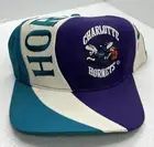 Vtg Charlotte Hornets Swirl Hat Snapback Snap Back Cap Twins 90s NWT