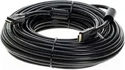 100FT Premium Gold Plated HDMI Cable with Audio & Ethernet Return Channel, v 1.4, 1080P FHD, Compatible with TV, DVD, PS4, Xbox, Bluray (100FT, Black)