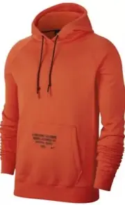Nike x Lebron James Long Live the King Mens XL Pullover Hoodie Orange AT3915-891