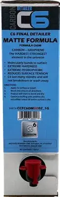 Cycle Care C6 Matte Detailer 1 Gallon Bag in Box (CCFC6MBB02_1G)