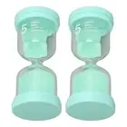 2Pcs Sand Timer Green 5 Minutes Small Sand Clock For Kitchen Classroom Party＠