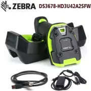 Zebra DS3678-HD3U42A2SFW Bluetooth Cordless 2D Linear Barcode Scanner Reader Kit