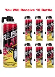 10x Road Instant Fix a Flat Tire Easy Hose Tire Inflator Air Filler Sealant 16oz