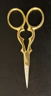 Vintage Scissors 3.75" Embroidery Scissor Eyebrow Sewing Beauty Tool Makeup