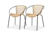 Como Stackable Outdoor Dining Chair Set