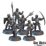6pc Armored Guards Set Vae Victus Resin DnD Miniature | Dungeons and Dragons