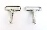 50 Pcs of Nickle Metal Snap Hooks, for use with 1.5" webbing (non-swivel)