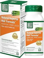 Natural Superior Hair Formula by Bell Lifestyle Products - 120 Capsules