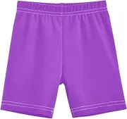 [RPLIFE] Girls Lined Shorts Dark Orchid Cotton Spandex Bike Shorts for Girls Under Dresses Summer Outfits, 4-10 Years, Dark Orchid, 10 Years