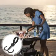 Double Hook Bag Mother Stroller Hanging Hooks Pram Shopping Purse Handle