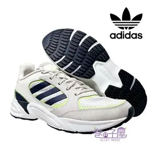 【季末出清】adidas愛迪達 男鞋 90s VALASION 透氣 運動鞋 慢跑鞋 [FW1037] 米/藏青【巷子屋】