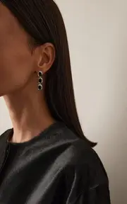 [Lié Studio] Exclusive Ada Sterling Silver Onyx Earrings