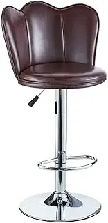 Adjustable Metal Bar Stool with PU Leather Seat for Kitchen Bar High Barstool Chair for Home Breakfast Counter Modern Counter Stools for Kitchen Island.