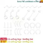 1 Pair Piercing Retainer Flexible Clear Bioflex Tongue Eyebrow Labret Lip Belly