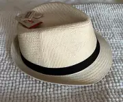 Levi’s youth boys straw fedora hat L/XL new with tags