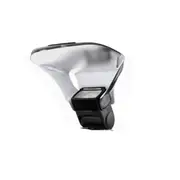 Universal Camera Top Flash Light Speedlite Bounce Focus Flash Diffuser with 3 PCS Removable Color Light Reflector(Black)