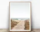 Coastal Beach Pastel Sea Art Print. Great Home Decor. Large Size Available