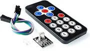 1Set Infrared Remote Control Module Wireless IR Receiver Module DIY Kit HX1838 for Arduino Raspberry Pi (Black)