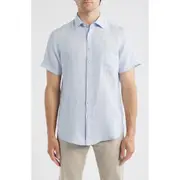 Rodd & Gunn Palm Beach Sports Fit Short Sleeve Linen Button-Up Shirt