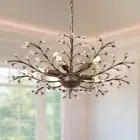 WillWant Branch Crystal ChandelierVintage Farmhouse Ceiling ChandelierTree Br...