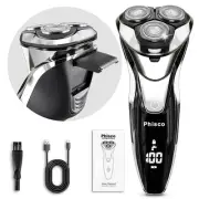 Men's Electric Shaver Pro - Stainless Steel Blades, 90° 3D Floating Head, Pop...