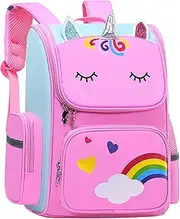 [MCWTH] School Backpack for Girls Boys Large Capacity Waterproof Light Weight Schoolbag Bookbag for Kids Primary School Student