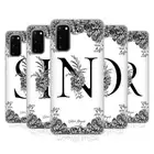 OFFICIAL NATURE MAGICK B & W FLORAL MONOGRAM 2 GEL CASE FOR SAMSUNG PHONES 1