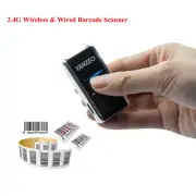 Yanzeo Mini 1D Bluetooth & 2.4GHz Wireless USB Barcode Scanner Portable Reader