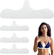 [Moorstdel] Pack of 20 Reusable Bra Inserts, Cotton, Cotton Bra Underbust Sweat Protection Pads, Breathable for Sports and Nursing, Women's Bra Inserts, Sweating for Hot Days and Night White